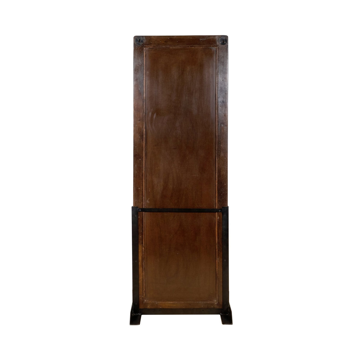 Crimson Wood and Iron Floor Mirror by Studio Vastu