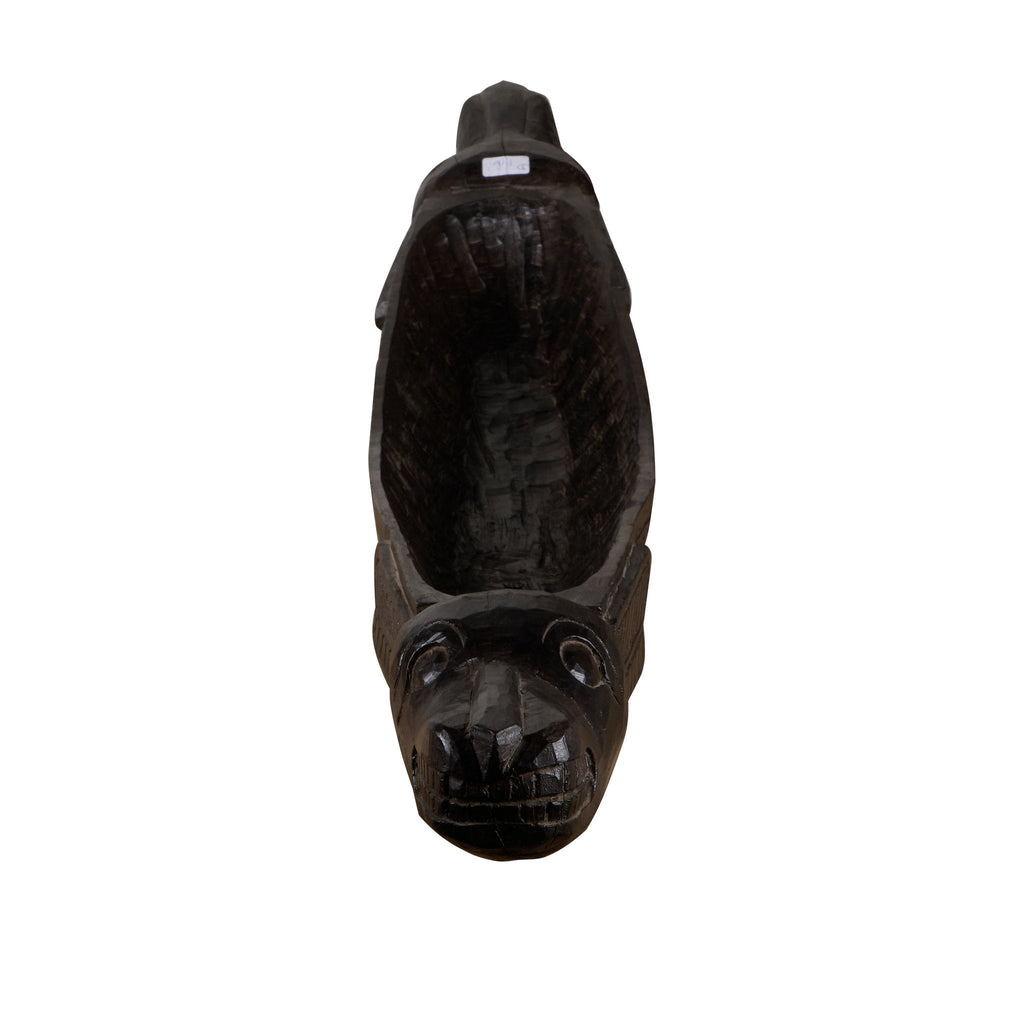 Crocodile Wood Kharal Trough by Studio Vastu