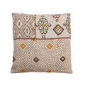 Earth Tone Embroidered Cotton Pillow Cover by Studio Vastu