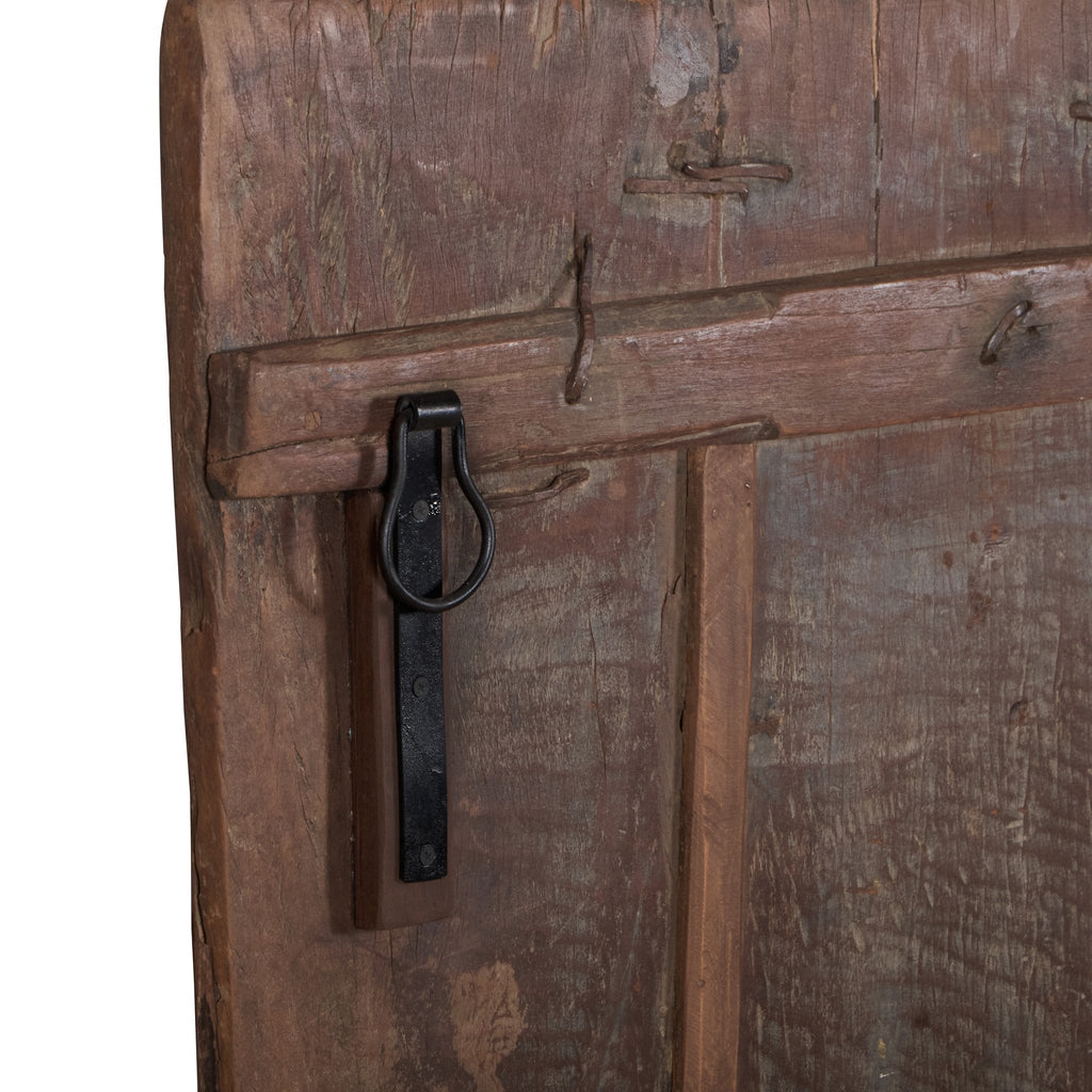 Elephant Motif Vintage Wooden Door Panel by Studio Vastu