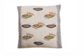 Embroidered Cotton Eye Motif Pillow Cover by Studio Vastu