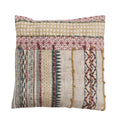 Embroidered Cotton Patchwork Pillow Cover by Studio Vastu