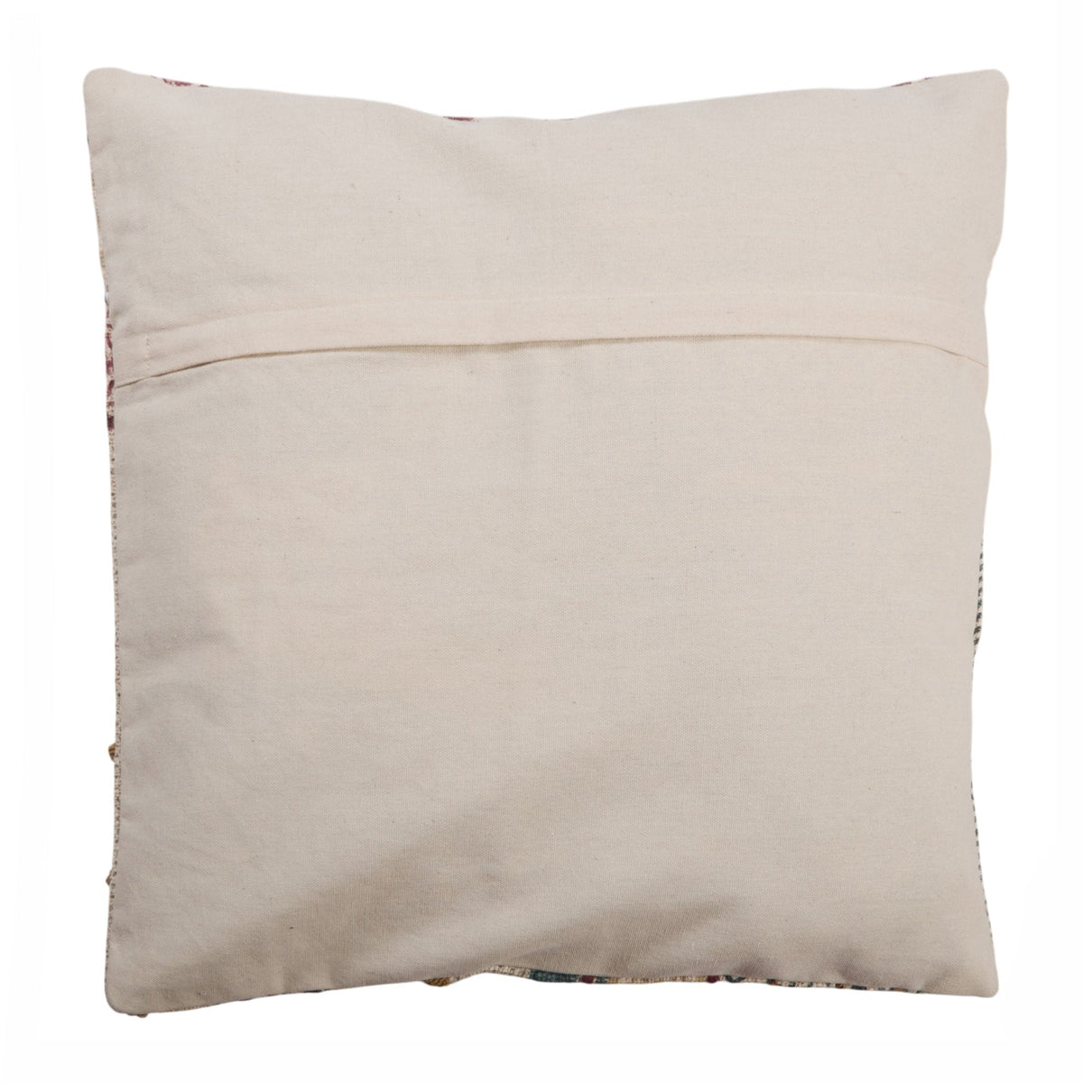 Embroidered Cotton Patchwork Pillow Cover by Studio Vastu