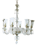 Etched Glass Haveli Chandelier by Studio Vastu