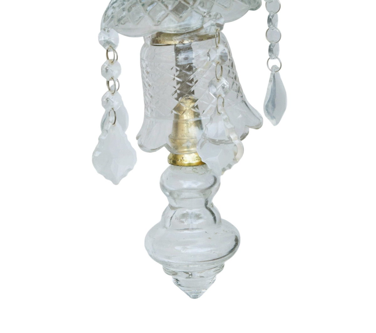 Etched Glass Haveli Chandelier by Studio Vastu