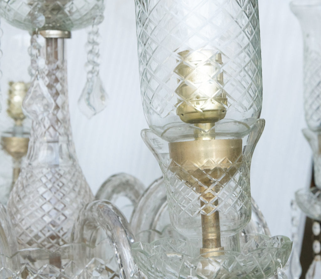 Etched Glass Haveli Chandelier by Studio Vastu