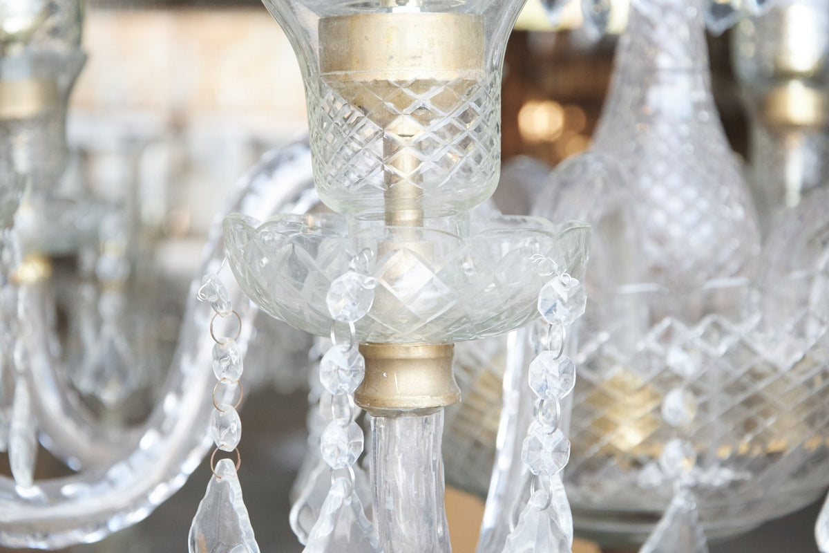 Etched Glass Haveli Chandelier by Studio Vastu
