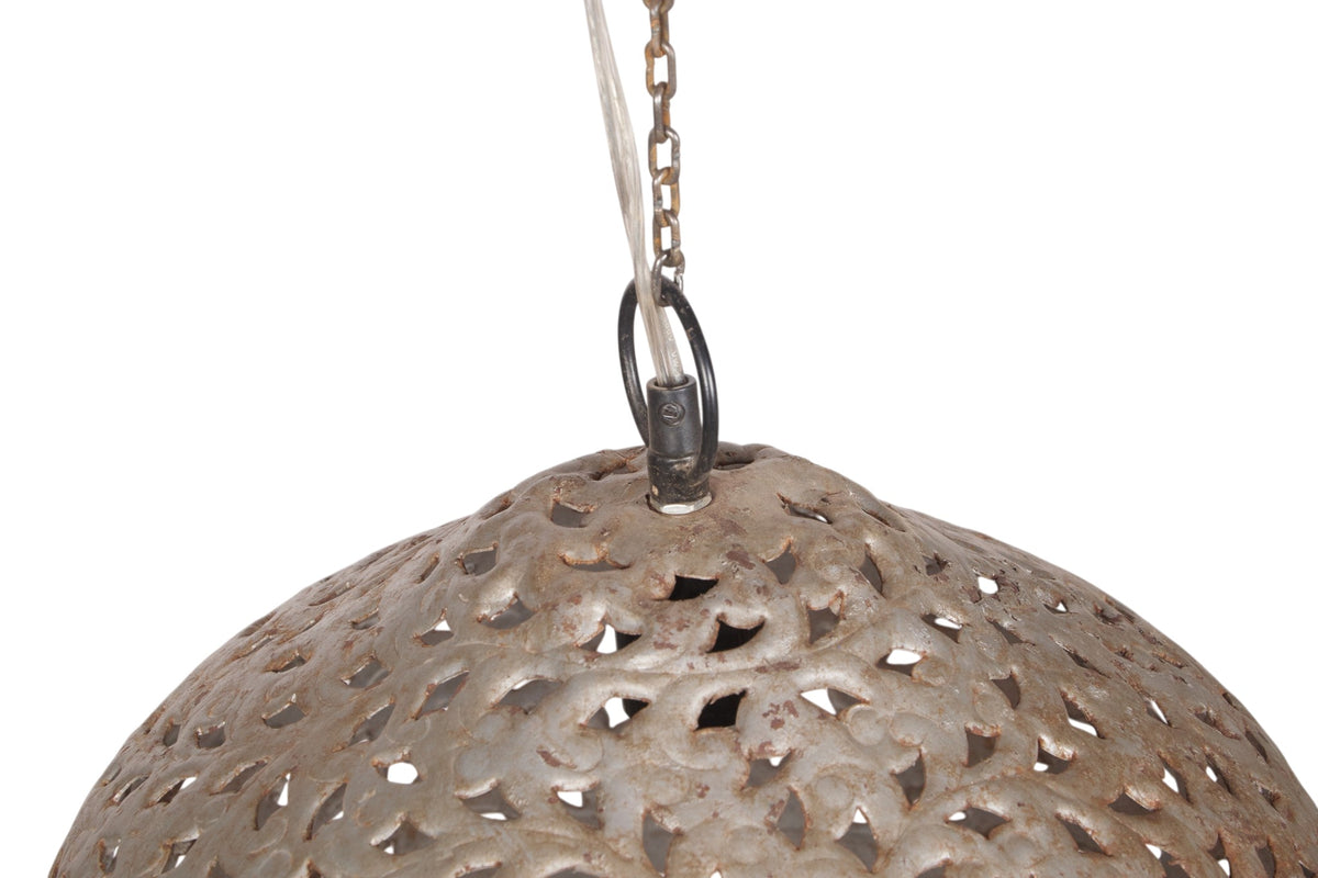 Filigree Metal Dome Pendant Light by Studio Vastu