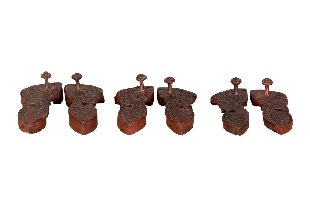 Fish-Motif Carved Wooden Monk Sandals by Studio Vastu