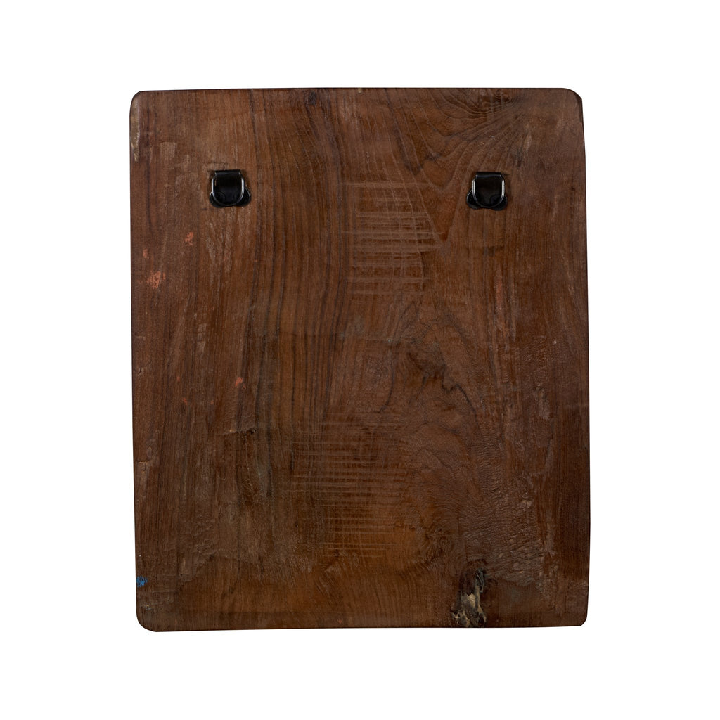 Five-Faced Shiva Hand-Painted Wood Panel by Studio Vastu