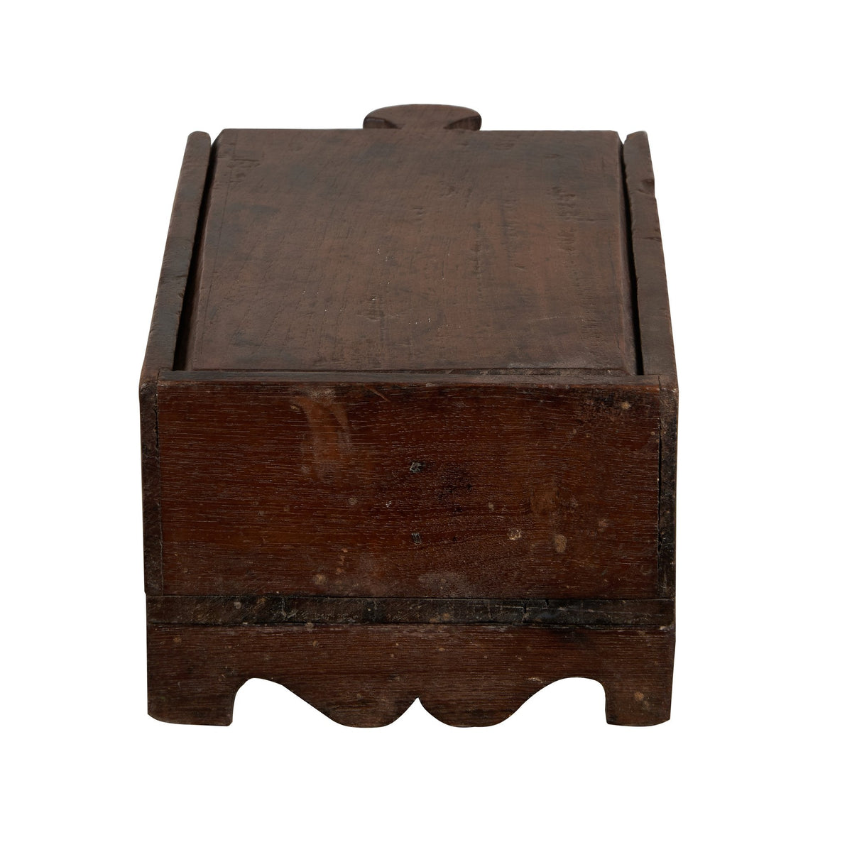Floral Carved Wooden Spice Box by Studio Vastu