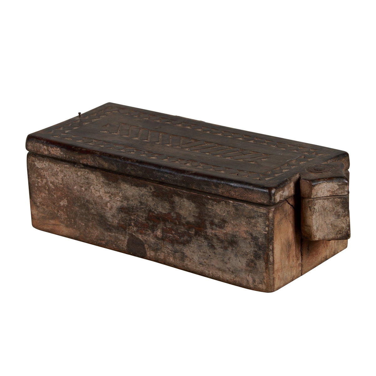 Floral Carved Wooden Spice Box by Studio Vastu