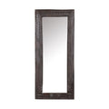 Foliate Teak Wood Wall Mirror by Studio Vastu