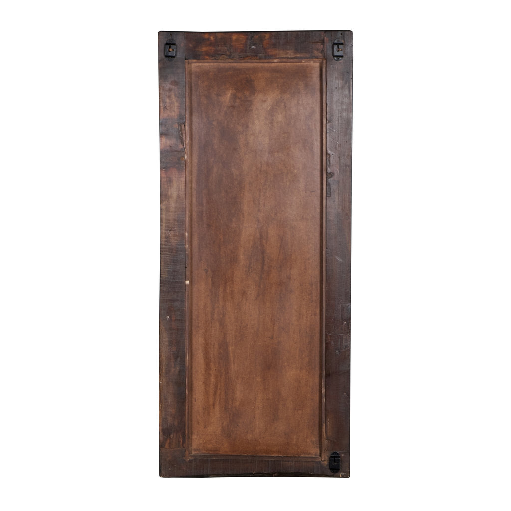 Foliate Teak Wood Wall Mirror by Studio Vastu