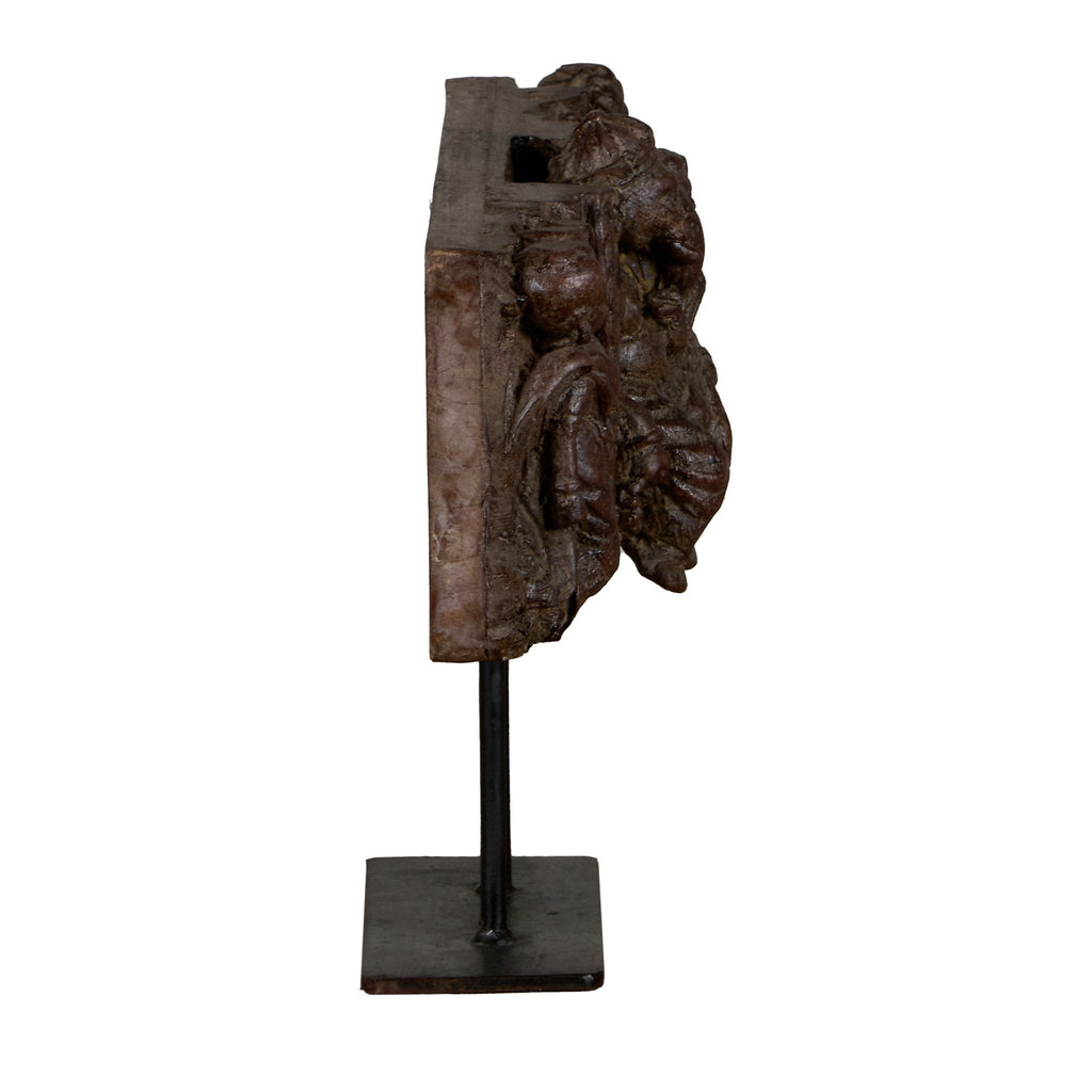 Ganesh Wooden Jharokha-Style Accent Panel by Studio Vastu