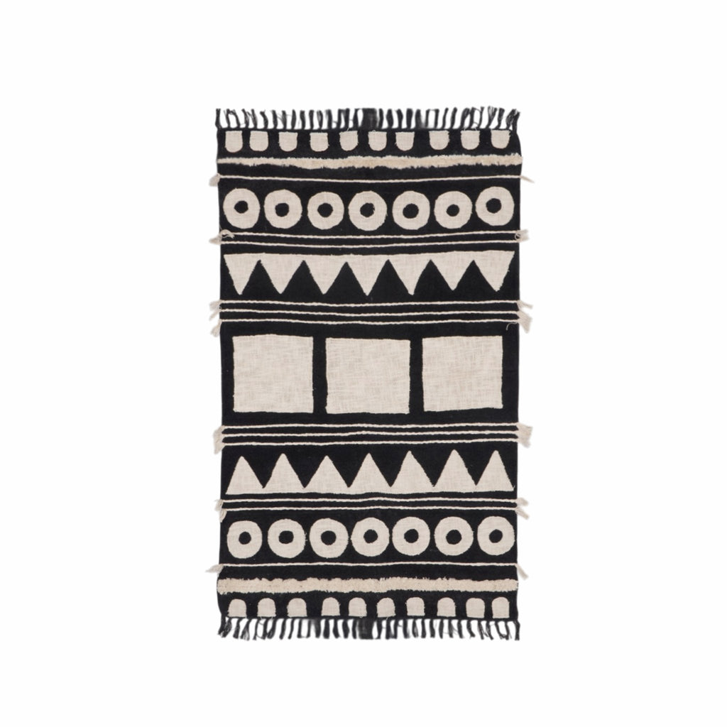 Geometric Cotton Chenille Rug by Studio Vastu