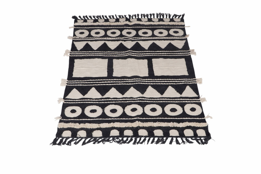 Geometric Cotton Chenille Rug by Studio Vastu