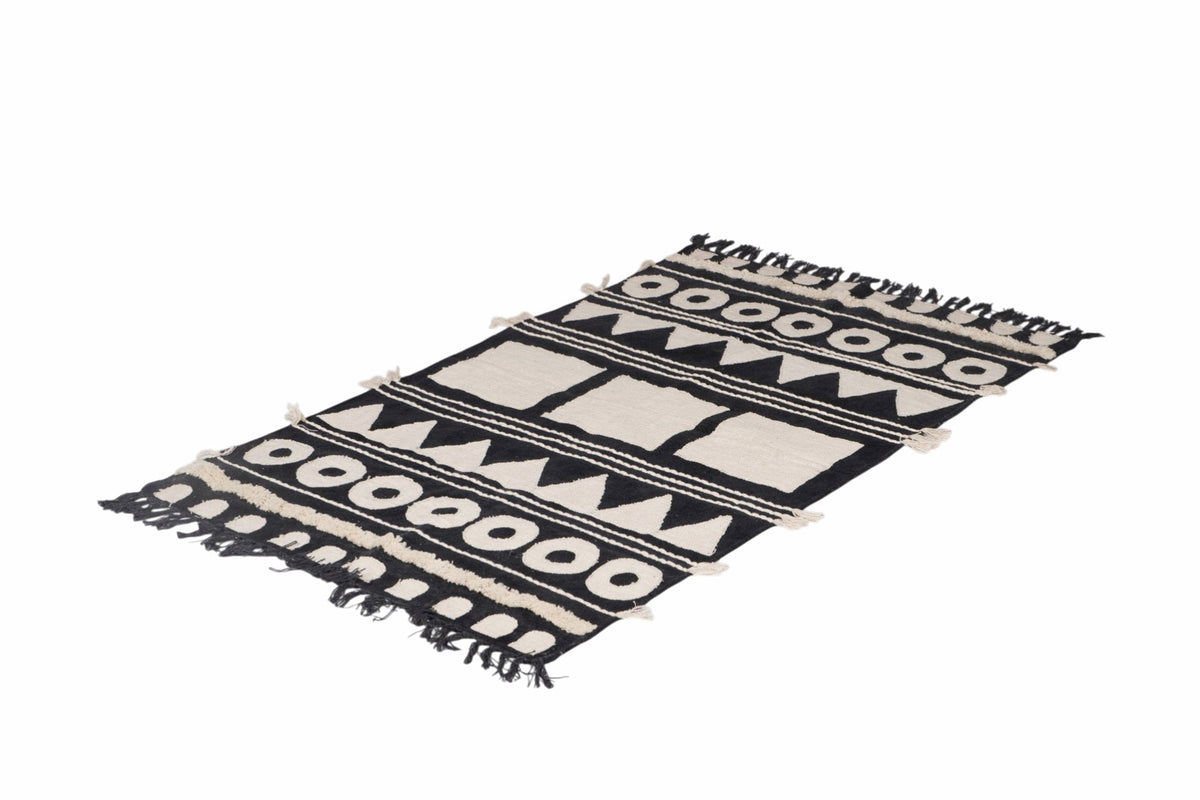 Geometric Cotton Chenille Rug by Studio Vastu