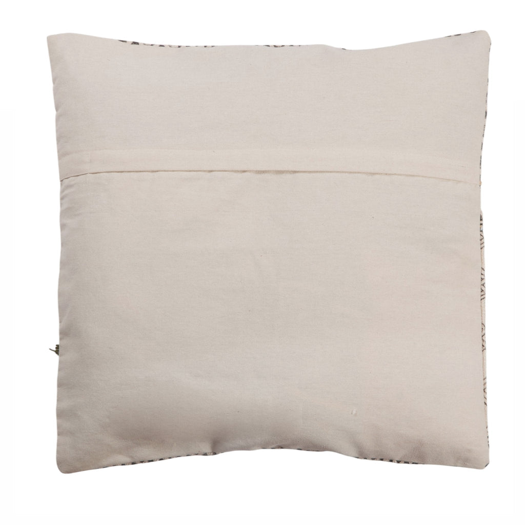 Geometric Tasseled Cotton Cushion Cover by Studio Vastu