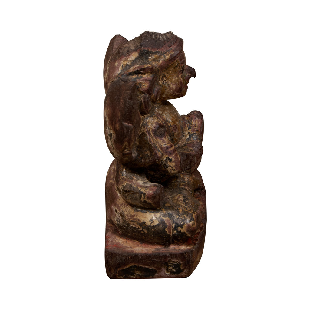 Gilded Wood Deity Statue by Studio Vastu