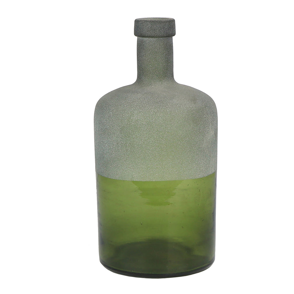 Half Frost Glass Demijohn Bottle by Studio Vastu