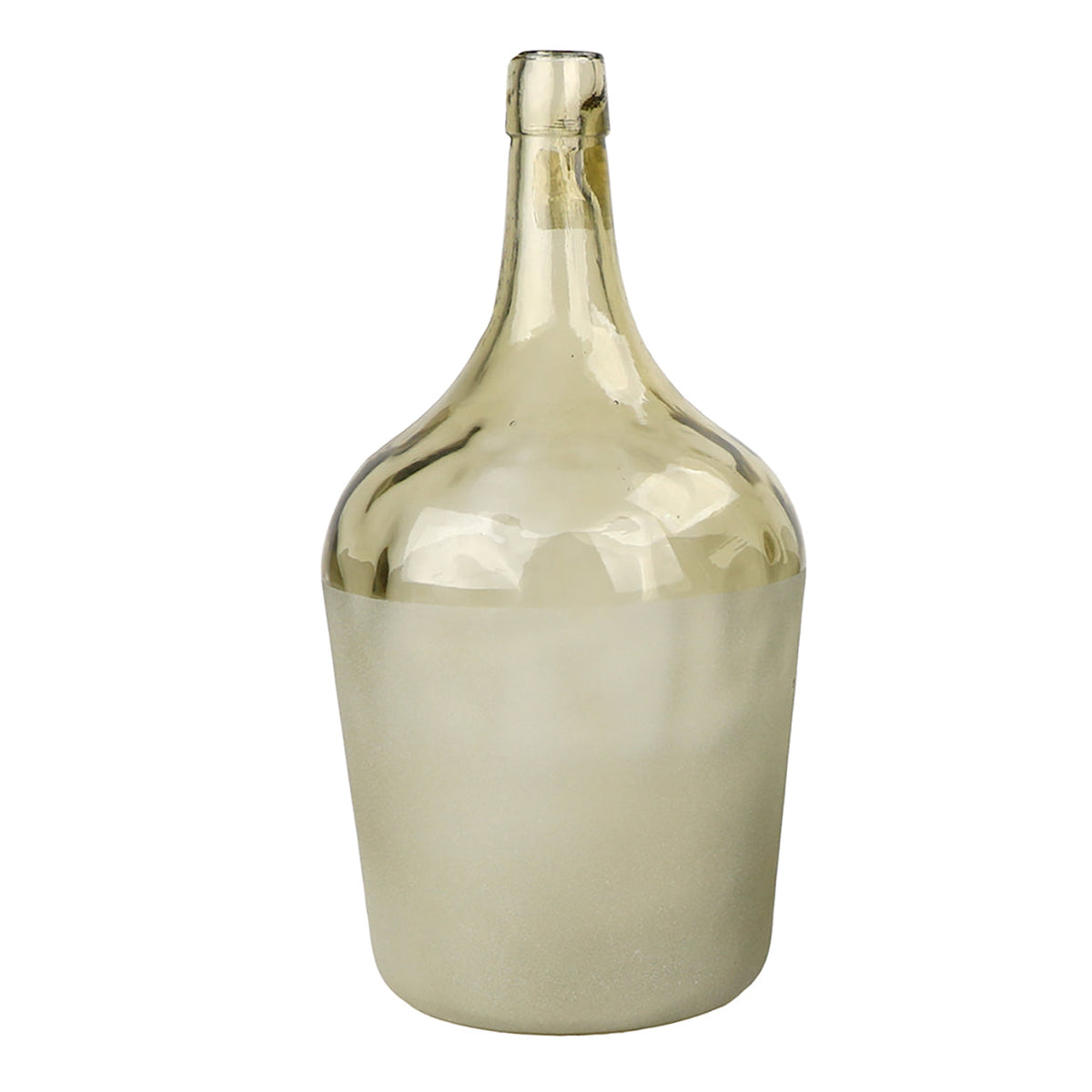 Half Frost Glass Demijohn Bottle by Studio Vastu
