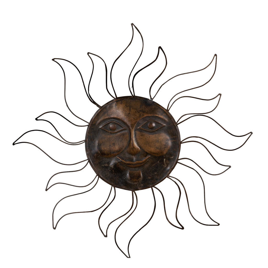Hammered Brass Sunburst Wall Art by Studio Vastu