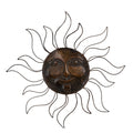 Hammered Brass Sunburst Wall Art by Studio Vastu