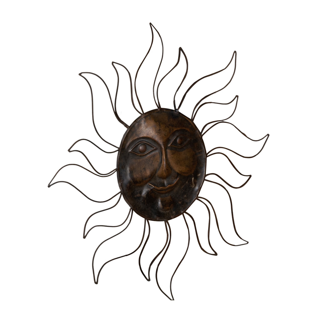 Hammered Brass Sunburst Wall Art by Studio Vastu