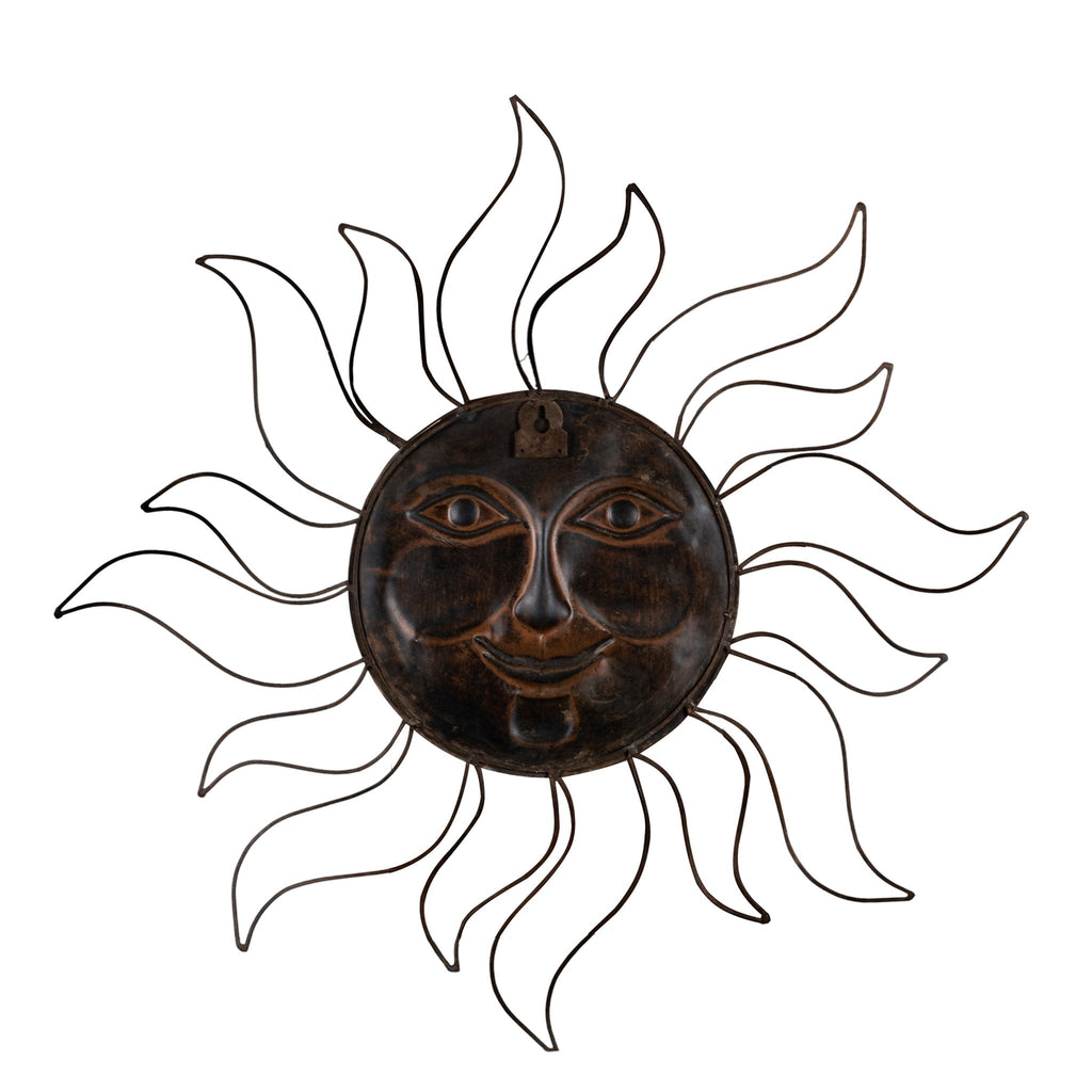 Hammered Brass Sunburst Wall Art by Studio Vastu