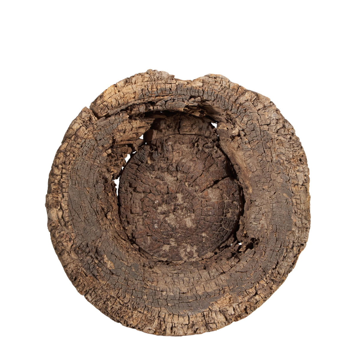Hand-Hewn Wooden Grain Mortar Bowl by Studio Vastu