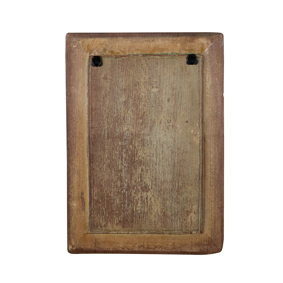 Hand-Painted Charan Paduka Wooden Wall Panel by Studio Vastu
