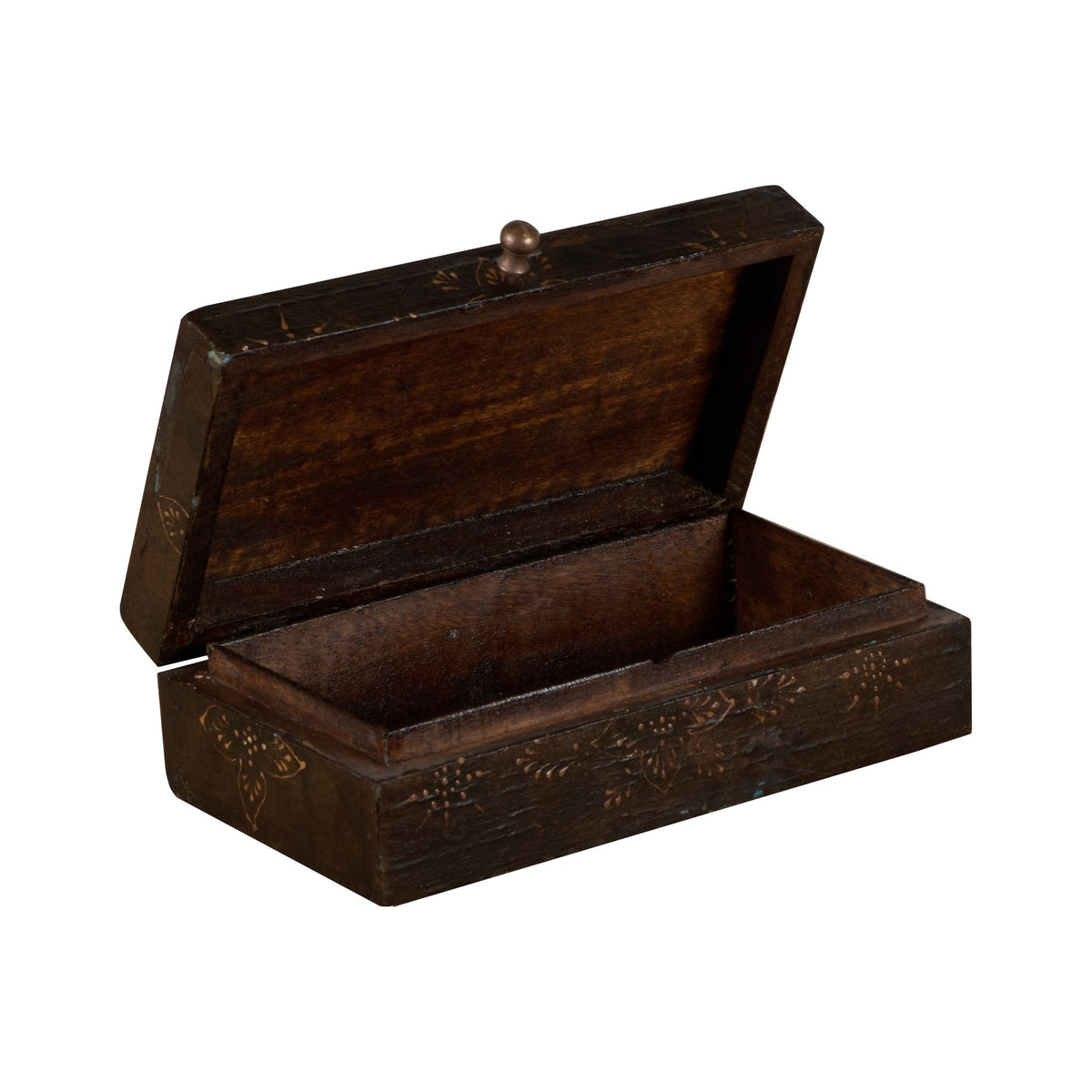 Hand-Painted Floral Keepsake Box by Studio Vastu