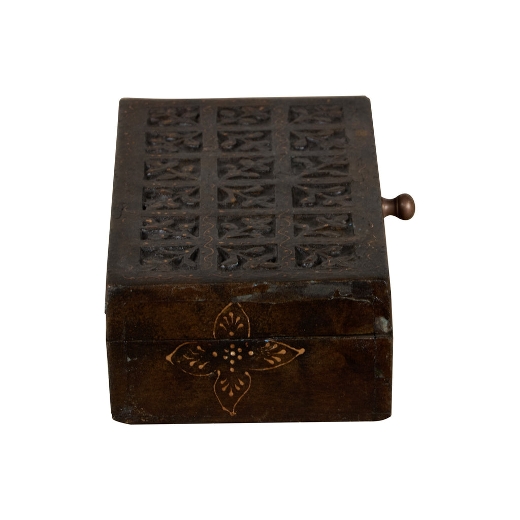 Hand-Painted Floral Keepsake Box by Studio Vastu