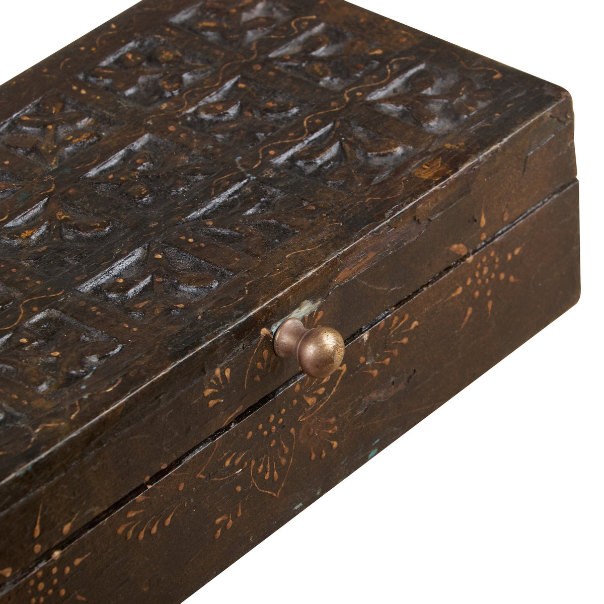 Hand-Painted Floral Keepsake Box by Studio Vastu