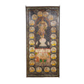 Hand-Painted Ganesha Haveli Wooden Door Panel by Studio Vastu