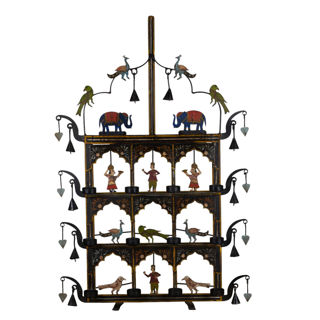 Hand-Painted Iron Jharokha-Style Accent Toran by Studio Vastu