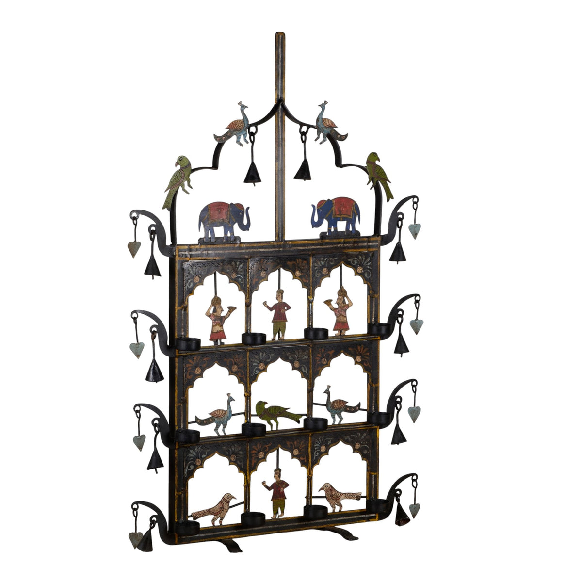 Hand-Painted Iron Jharokha-Style Accent Toran by Studio Vastu