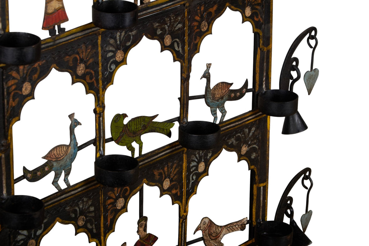 Hand-Painted Iron Jharokha-Style Accent Toran by Studio Vastu
