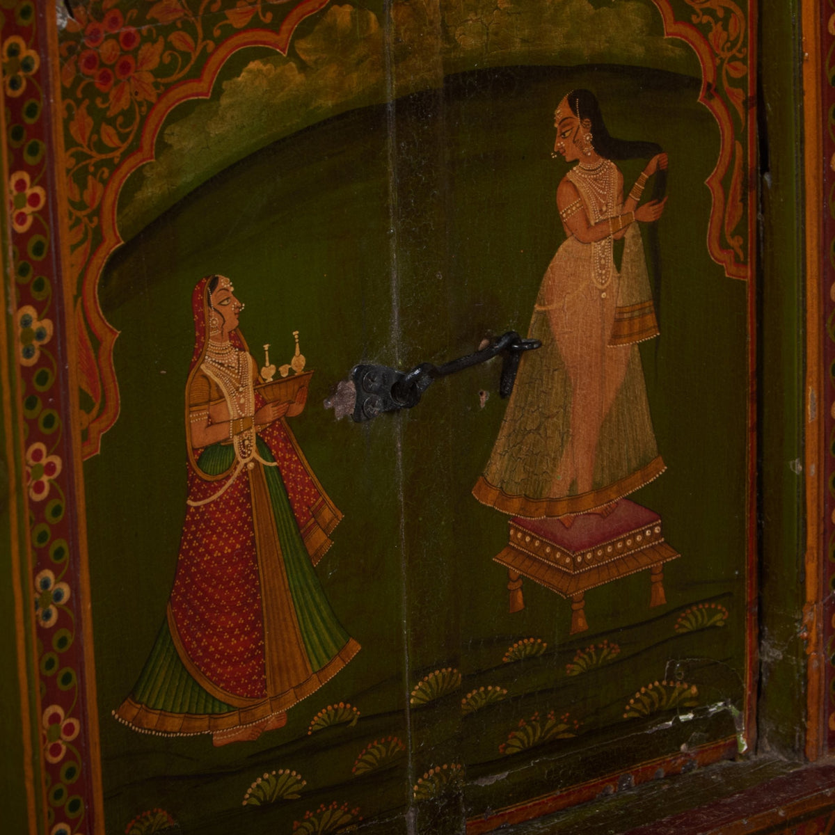 Hand-Painted Jharokha Wall Panel by Studio Vastu