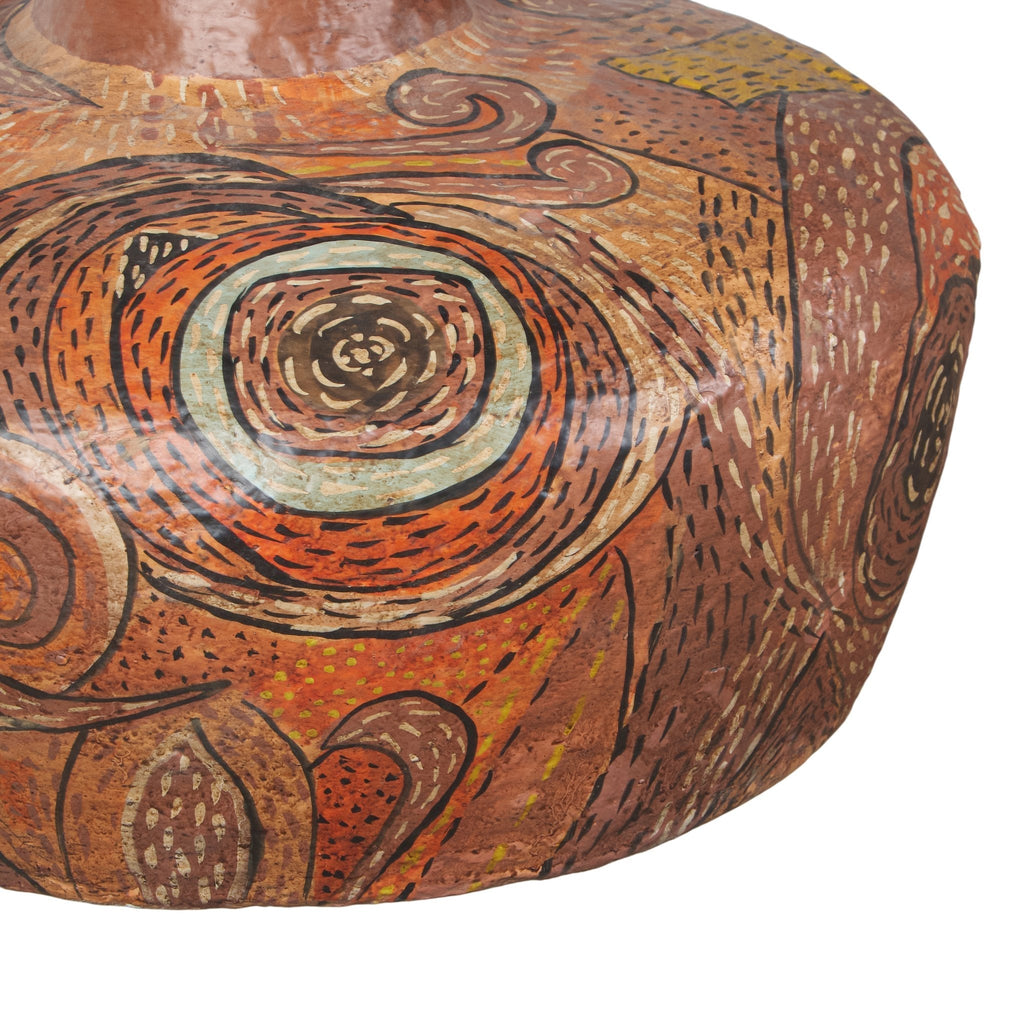 Hand-Painted Paper Mache Pendant Light by Studio Vastu
