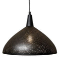 Hand-Pierced Iron Dome Pendant Light by Studio Vastu