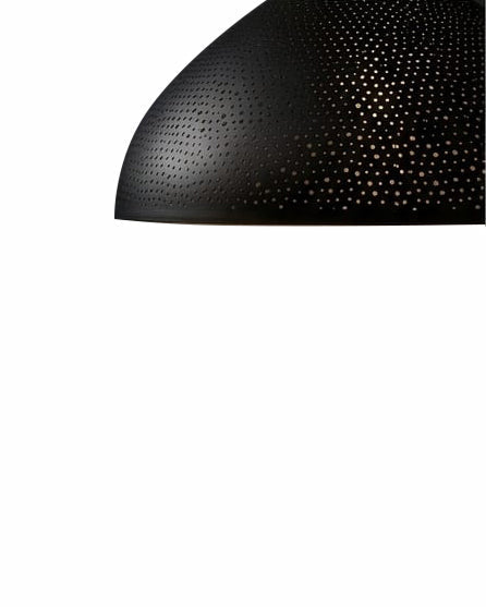 Hand-Pierced Iron Dome Pendant Light by Studio Vastu