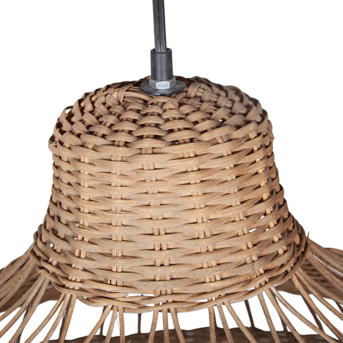 Handwoven Rattan Tiered Pendant Light by Studio Vastu