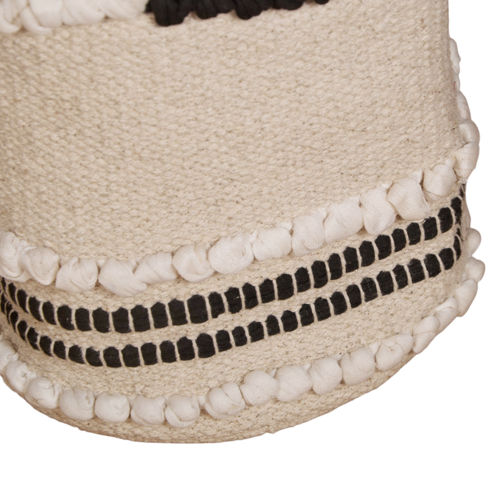 Handwoven Tufted Cotton Storage Basket by Studio Vastu
