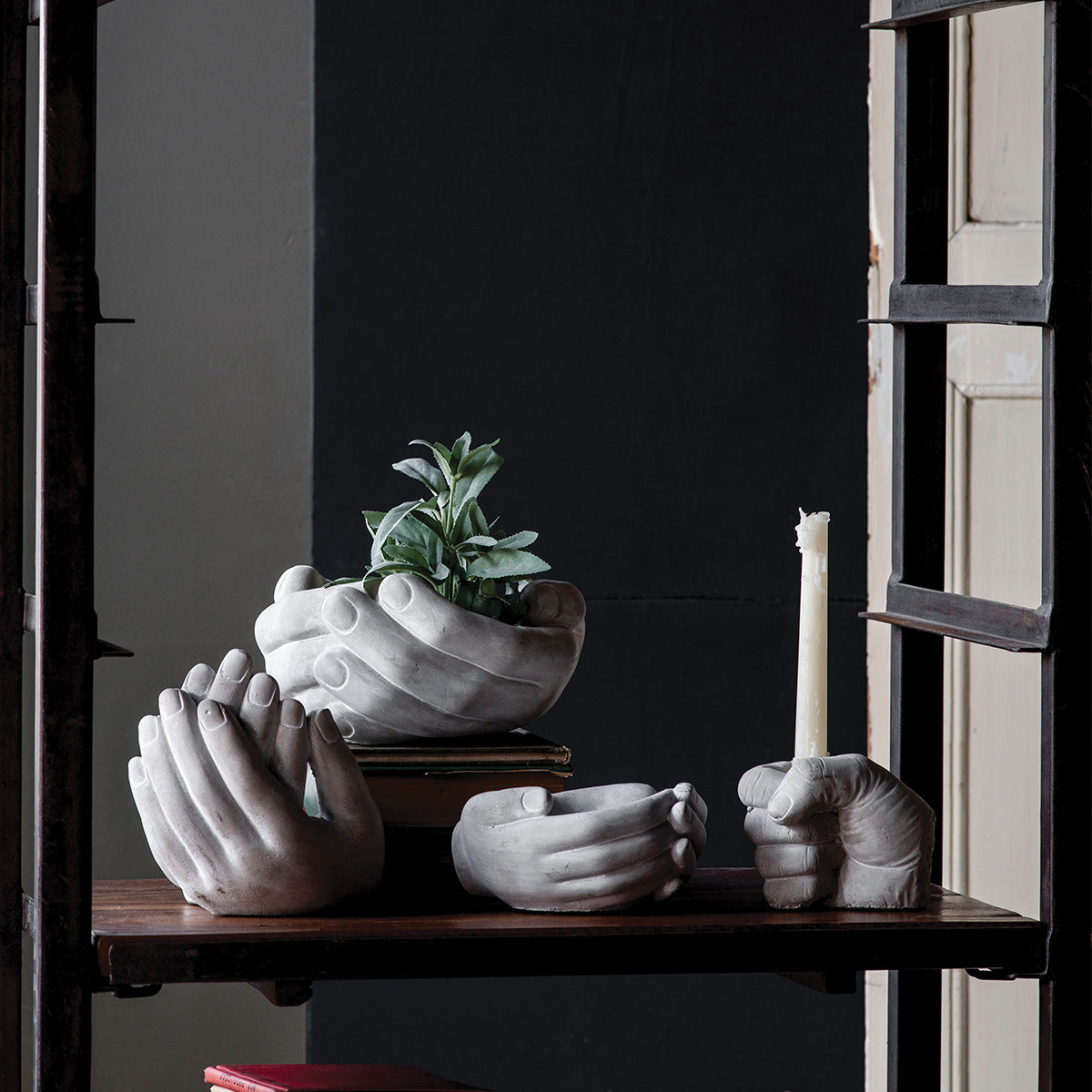 Helping Hand Concrete Planter Small by Studio Vastu
