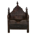 Horse-Motif Wood Singhasan Throne by Studio Vastu