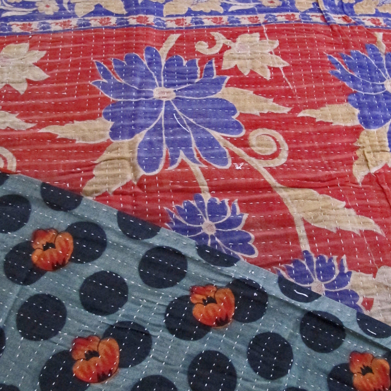 Kantha Embroidered Fabric Throw by Studio Vastu