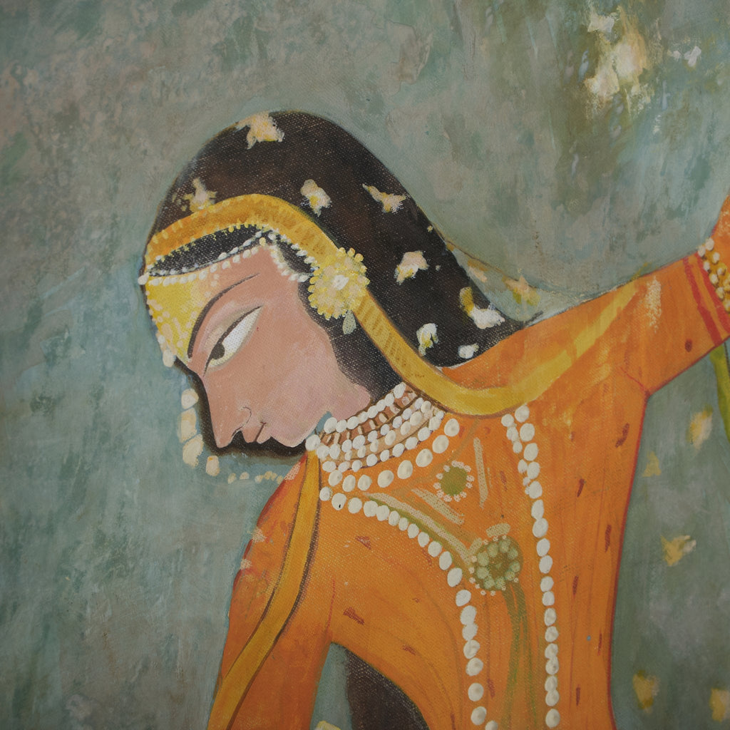 Lady in Window Canvas Wall Art