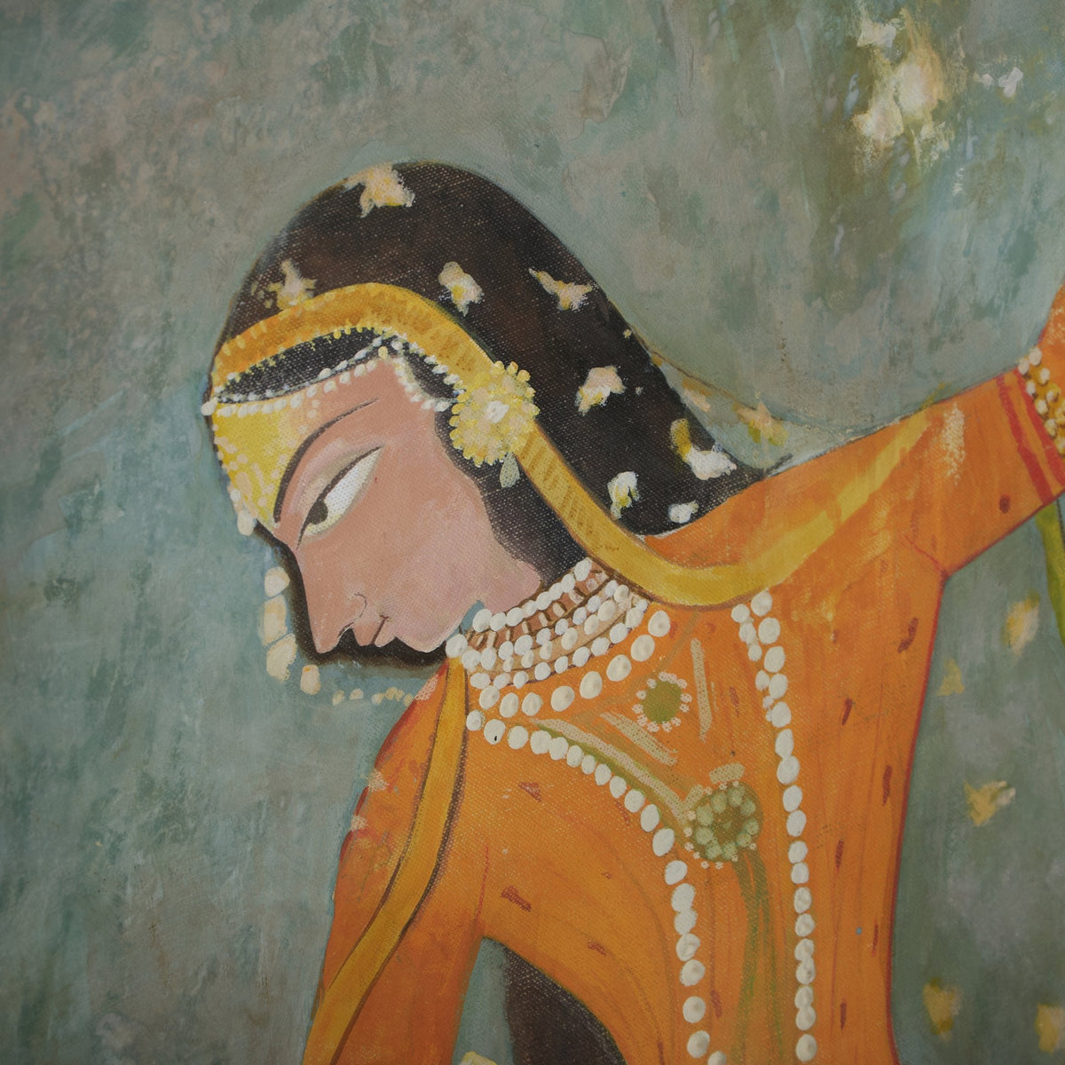 Lady in Window Canvas Wall Art